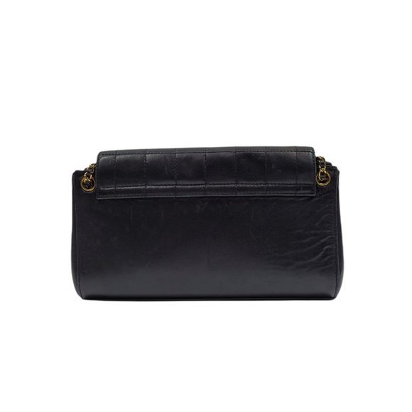 Chanel Black Accordion Mademoiselle Flap Bag - Picture 4 of 12